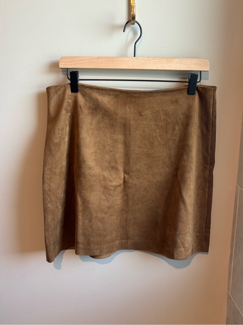 Z Supply Women's Faux Suede Mini Skirt - Brown